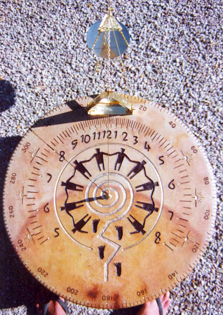 Brass Constellations Sundial - 12 Inch Wide Garden Decor With Antique Finish